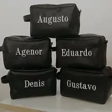 Kit 5 Necessaires Personalizadas com Nome – Organizadoras de Viagem e Lembrancinhas
