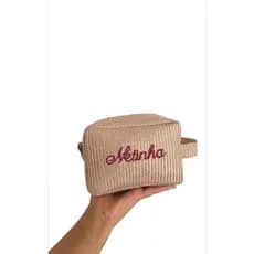 Necessaire Personalizada com Nome – Organizadora Compacta Maquiagem Viagem