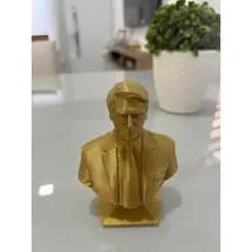 busto Bolsonaro decoração ex presidente 15 cm