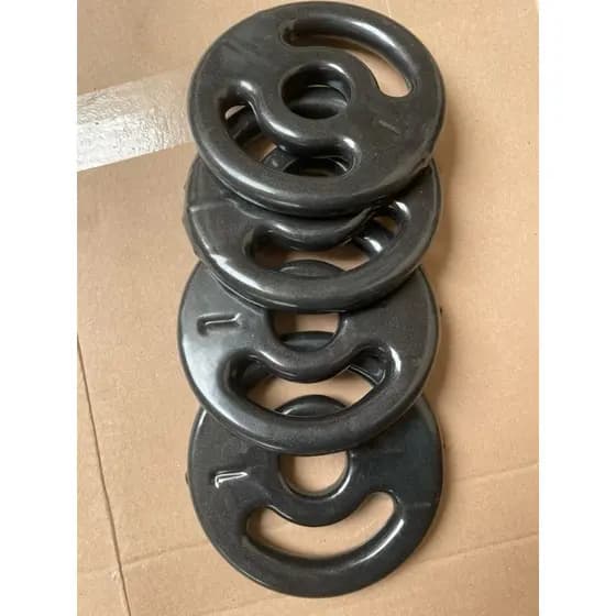 Anilhas De Ferro Emborrachado 1kg (4 Unidades)