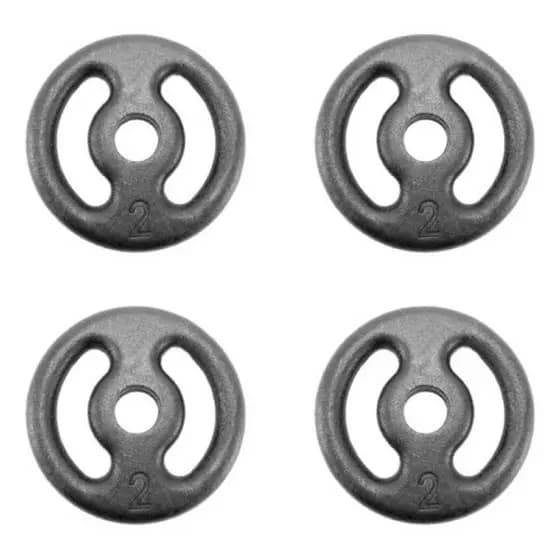 Anilhas De Ferro 2kg (4 Unidades)