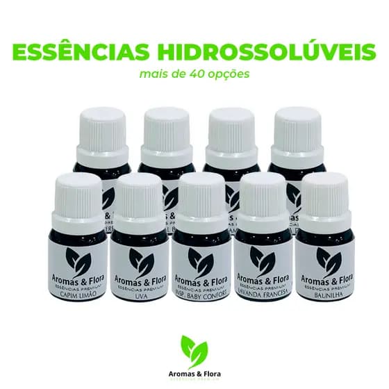 Kits com 3, 4, 5, 6 ou 10 Essências Hidrossolúvel 15ml Umidificador, Aromatizador, Difusor e Sabonetes. (A Base d' Água)