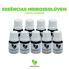 Kits com 3, 4, 5, 6 ou 10 Essências Hidrossolúvel 15ml Umidificador, Aromatizador, Difusor e Sabonetes. (A Base d' Água)