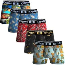 Kit 10 Cuecas Box Infantil Kyron Cueca Boxer De Microfibra