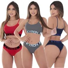 Conjunto Kyron Underwear Feminino Calcinha + Top