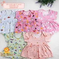 BODY SAIA EM COTTON PARA BEBÊ MENINA - LUXO E CONFORTO - 100% ALGODÃO ANTIALÉRGICO 1/2un OFERTA RELÂMPAGO ENVIO EM 12HRS