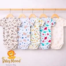 Body Estampado Bebê Neném Menino/Menina 1/3UN 100% Algodão Respirável - Conforto de Alta Qualidade  - Tecido Ribana