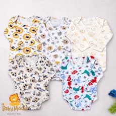 Body Manga Longa Inverno Menino 100% Algodão Ribana Antialérgico kit com 1/3/5un - Preço Atacado Direto da Fábrica