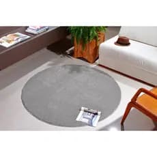 Tapete Redondo 1,00 X 1,00 Classic Sala Quarto 100% Antiderrapante Toque Macio Oasis