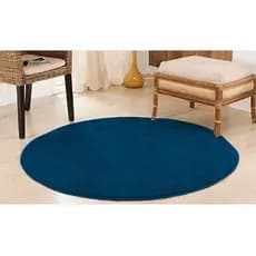 Tapete Classic Oasis Redondo 1,50x1,50 Pelo Curto Macio 100% Antiderrapante Quarto Sala Corredor Varanda