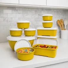 Kit 11 Potes Organizadores Cozinha Mantimentos Para Freezer E Microondas