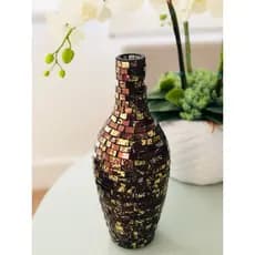 Vaso Decorativo Mosaico 30 cm Decoração Estante Aparador Mesa