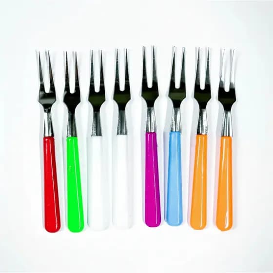 Mini Garfinhos P/ Petiscos Aperitivos Fondue Coloridos Kits com 6, 12, 18 ou 24 pcs