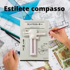Estilete  Cicular com Compasso - para cortar papel