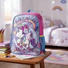 Kit Mochila Escolar Infantil de Rodinhas Menina Menino Bolsa Costas Resistente Impermeável com Estojo e Lancheira Femini