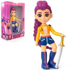 Boneca Kpop Demon Hunters Presente Escolha Sua Guerreira Mira Zoey Rumi