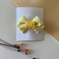 Laço em Linho Infantil Menina Bebê Feminino Bico de Pato.