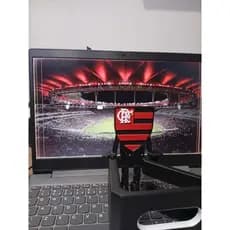 Boneco Articulado Decorativo 3D Rubro Negro Para Mesa e Estante