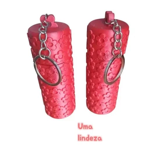 Porta batom Chaveiro / protetor labial em impressão 3D./Chaveiro .