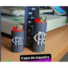 Capa Para Isqueiro Flamengo Impressão 3D | Pequeno e Grande