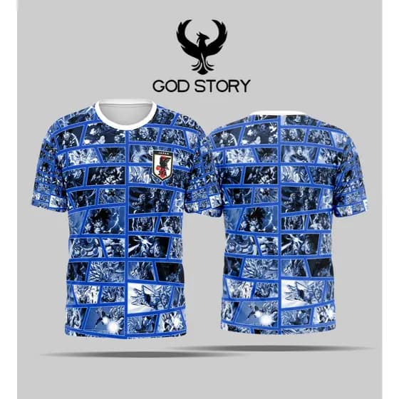 Camiseta Anime Dragon Ball Goku Full Print 3D Masculina Dry Fit Premium Estampa Total Geek Otaku God Story