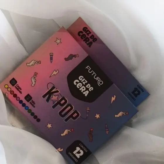 Giz cera K-pop com 12 cores futuro