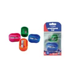 APONTADOR PLASTICO NO BLISTER COM 2UNIDADES