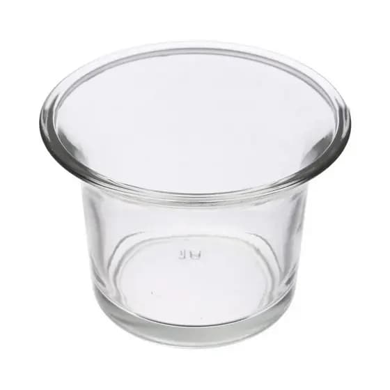 Kit 12 Castiçal De Vidro Redondo Para Decoração Pote Porta Vela Candelabro Decorativo Enfeite Casa