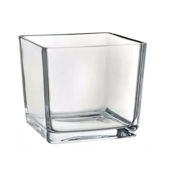 Kit 12 Vaso Castiçal De Vidro Quadrado Para Vela Decoração Suporte Luxo Velas Candelabro Decorativo