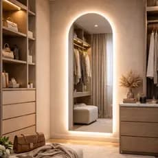 Espelho com led Oval capela organico kit instalação Decoração Novidade Fonte bivolt ou bateria 9v 04