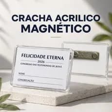 Lapela JW Magnética Porta Crachá Congresso Internacional JW 2026 Felicidade Eterna