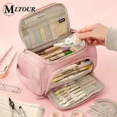 Estojo De Lápis De Grande Capacidade 100 Pens Com Zíper/Estojo Box/Estojo Escolar/Papelaria