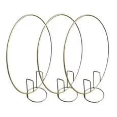 kit 3 Painel Estrutura Arco Redondo Ferro 50 cm Decoração De Festas E Eventos