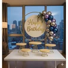 KIT BOLEIRAS + ARCO DECORATIVO PARA MESA