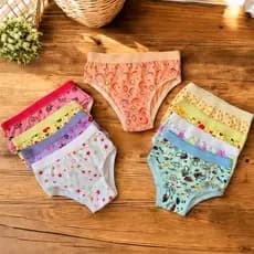 Kit 5 Ou 10 Calcinhas Menina Infantil Estampada Cós Elástico Menina  Envio Imediato Variadas