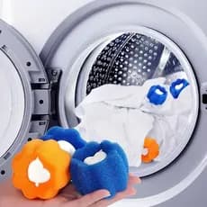 Kit Bolas Panda 6Cm Para Maquina De Lavar Roupa De Maneira Fácil E Prática Tira Pelos