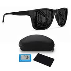 Óculos De Sol Masculino Feminino Proteção UV400 Preto Dirigir Pesca Verão Esportivo N8 + Acessórios