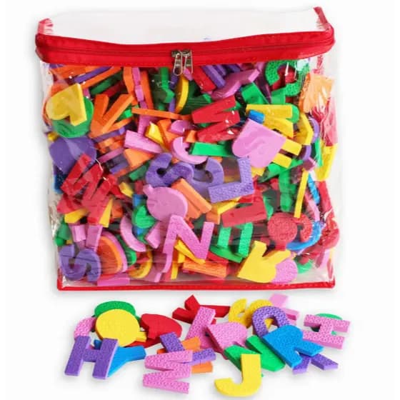 Bolsa Com 468 Letras E Números Em Eva