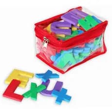 Bolsa Com 76 Letras e Números em Eva