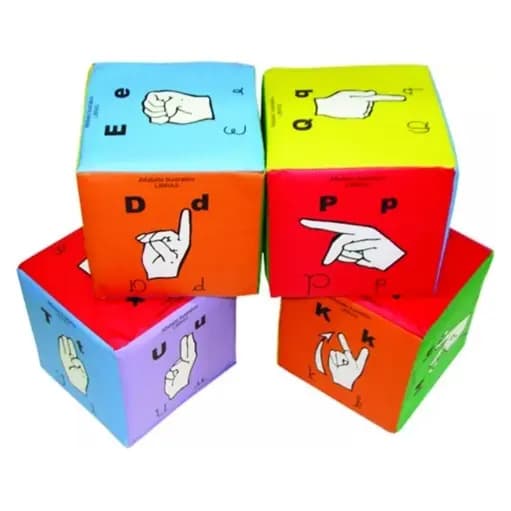 Cubo Educativo Libras - 4 Cubos