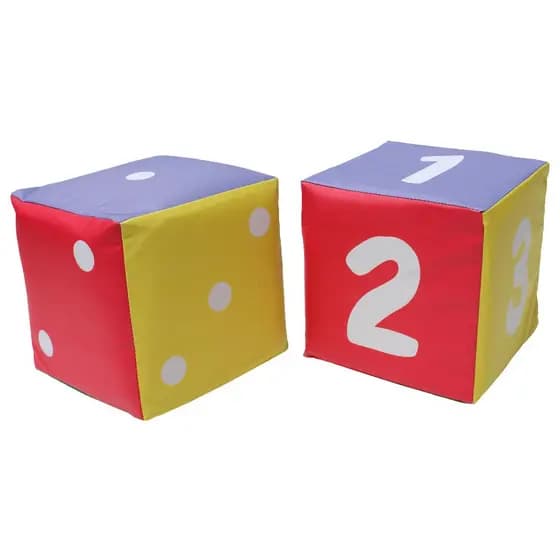 Cubo de Numerais e Quantidade - 2 cubos