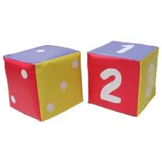 Cubo de Numerais e Quantidade - 2 cubos