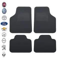 Tapete Automotivo Grosso Resistente Universal Carro Borracha Premium Encaixe Perfeito 4pçs