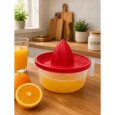 Jarra com Espremedor de Limão Laranja 500ml – Suco Natural, Cozinha Prática, Plástico Resistente