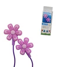 Promoção Fone De Ouvido Infantil Criança Flor Com Fio Desenho Fofo e Divertido P2 Celular Tablet Mp3