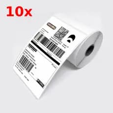 Kit 10 Rolos de Etiquetas Térmicas 10x15 cm | 200 Etiquetas por Rolo | E-commerce e Logística