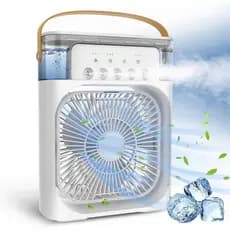 Ventilador LED Multifuncional: Umidificador e Conforto Personalizado