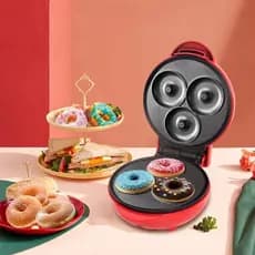 Mini Máquina Elétrica de Rosquinhas e Donuts - Cozimento Rápido e Uniforme, 110V