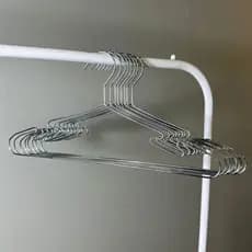 50 Unidades Cabides Luxo Executivo Design Cava De Aço Cromado Revestido