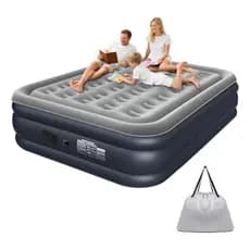 Colchão Inflavel Queen Eletrico Bivolt Alto Confortavel Resistente 300kg